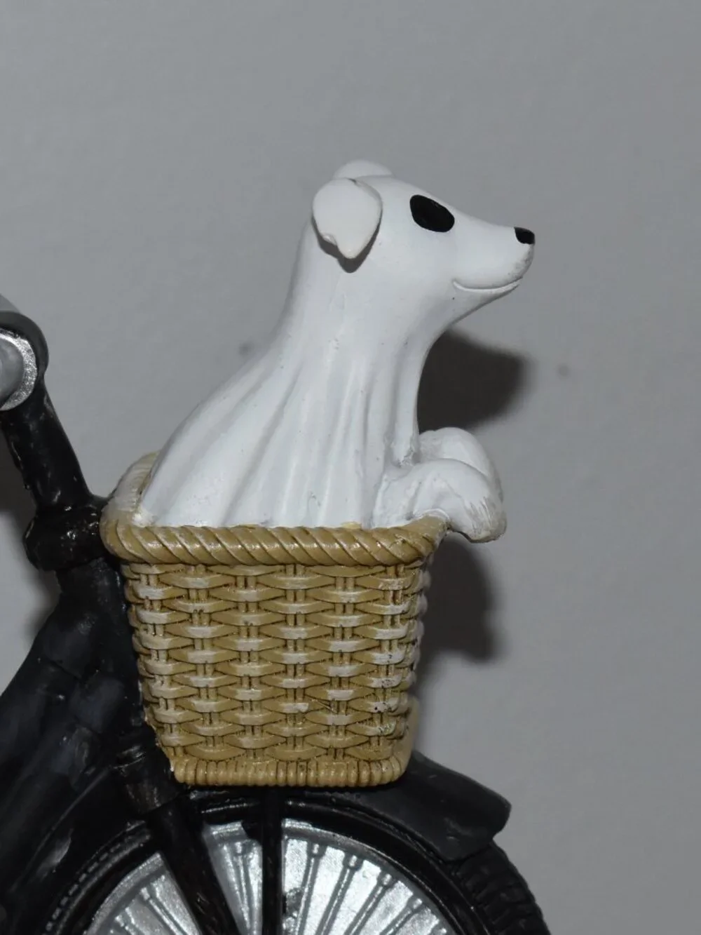 Whimsical Sheet Ghost Riding Bike Dog Fall Halloween Decor
